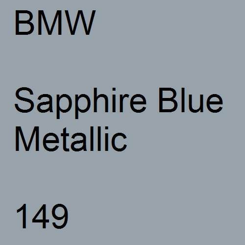 BMW, Sapphire Blue Metallic, 149.